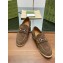 gucci Men's loafer with Horsebit olive green suede 2024