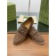 gucci Men's loafer with Horsebit olive green suede 2024