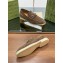 gucci Men's loafer with Horsebit olive green suede 2024