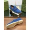 gucci Men's loafer with Horsebit blue suede 2024