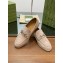 gucci Men's loafer with Horsebit oatmeal suede 2024