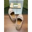 gucci Men's loafer with Horsebit oatmeal suede 2024