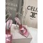 Jimmy Choo Saeda 100 metallic snake printed sandals pink 2024    
