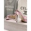 Jimmy Choo Saeda 100 metallic snake printed sandals pink 2024    