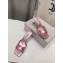 Jimmy Choo Val 65mm pink metallic snake printed mules 2024