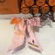 Hermes Bottle Silk Twilly 85x5CM Pink