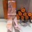 Hermes Bottle Silk Twilly 85x5CM Pink