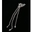  Saint Laurent Crystal Long Earrings 2018