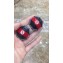 Gucci Logo Square Stud Earrings Red/Blue 2018