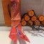 Hermes Bottle Silk Twilly 85x5CM Red