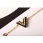 Louis Vuitton Essential V Pendant Bracelet Black 2018