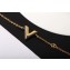 Louis Vuitton Essential V Pendant Bracelet Black 2018