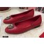 Dolce & Gabbana Leather Devotion Flats Slippers Red 2021