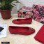 Dolce & Gabbana Leather Devotion Flats Slippers Red 2021