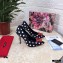 Dolce & Gabbana Heel 10.5cm Leather Dot Print Sicily Pumps Black 2021