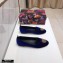 Dolce & Gabbana Velvet Devotion Loafers Slippers Blue 2021
