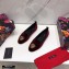 Dolce & Gabbana Velvet Devotion Loafers Slippers Burgundy 2021