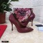 Dolce & Gabbana Heel 10.5cm Quilted Leather Devotion Pumps Burgundy 2021