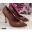 Dolce & Gabbana Heel 10.5cm Quilted Leather Devotion Pumps Brown 2021