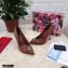 Dolce & Gabbana Heel 10.5cm Quilted Leather Devotion Pumps Brown 2021