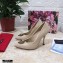 Dolce & Gabbana Heel 10.5cm Quilted Leather Devotion Pumps Beige 2021