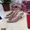 Dolce & Gabbana Heel 6.5cm Quilted Leather Devotion Slingbacks Light Pink 2021