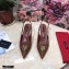 Dolce & Gabbana Heel 6.5cm Quilted Leather Devotion Slingbacks Brown 2021