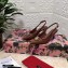 Dolce & Gabbana Heel 6.5cm Quilted Leather Devotion Slingbacks Brown 2021