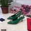 Dolce & Gabbana Heel 6.5cm Quilted Leather Devotion Slingbacks Green 2021