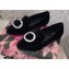Dolce & Gabbana Velvet Crystals Loafers Slippers Black 2021