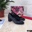 Dolce & Gabbana Block Heel 6.5cm Leather Sicily Pumps Black 2021