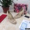 Dolce & Gabbana Block Heel 10.5cm Leather Sicily Pumps Beige 2021