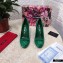 Dolce & Gabbana Block Heel 10.5cm Leather Sicily Pumps Green 2021