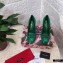 Dolce & Gabbana Block Heel 10.5cm Leather Sicily Pumps Green 2021