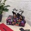 Dolce & Gabbana Heel 10.5cm Satin Sandals Black with Pearl Application 2021