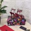 Dolce & Gabbana Heel 10.5cm Satin Sandals Burgundy with Pearl Application 2021