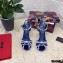 Dolce & Gabbana Heel 10.5cm Satin Sandals Blue with Pearl Application 2021
