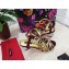 Dolce & Gabbana Spherical Acrylic Heel 6.5cm Suede Sandals Burgundy 2021