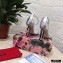 Dolce & Gabbana Heel 10.5cm Leather Sandals Silver with Baroque D&G Heel 2021