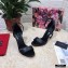 Dolce & Gabbana Heel 10.5cm Leather Sandals Black with D&G Heel 2021