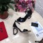 Dolce & Gabbana Heel 10.5cm Leather Sandals Black with D&G Heel 2021