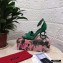 Dolce & Gabbana Heel 10.5cm Leather Sandals Green with D&G Heel 2021