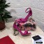 Dolce & Gabbana Heel 10.5cm Leather Sandals Fuchsia with Baroque D&G Heel 2021