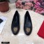 Dolce & Gabbana Leather Devotion Flats Slippers Black 2021