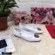 Dolce & Gabbana Leather Devotion Flats Slippers White 2021