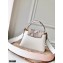 Louis Vuitton Capucines Mini Bag Python Handle and Flap White