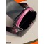 Louis Vuitton Capucines Mini Bag Python Handle N97962 Black/Pink