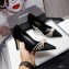 Chanel Heel 7.5cm Pearl Bow Grosgrain Pumps G36391 Suede Black 2021