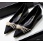 Chanel Heel 2cm Pearl Bow Grosgrain Ballerinas Black 2021