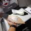 Chanel Heel 2cm Pearl Bow Grosgrain Ballerinas White 2021